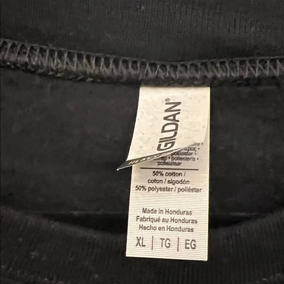 Fashion Black Sweatshirt with Tan Bow Design. - Picture 2 of 3